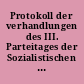 Protokoll der verhandlungen des III. Parteitages der Sozialistischen Einheitspartei Deutschlands : 20. bis 24. Juli 1951 in der Werner-Seelenbinder-Halle zu Berlin