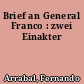 Brief an General Franco : zwei Einakter