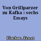 Von Grillparzer zu Kafka : sechs Essays