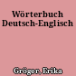 Wörterbuch Deutsch-Englisch
