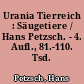 Urania Tierreich : Säugetiere / Hans Petzsch. - 4. Aufl., 81.-110. Tsd. -